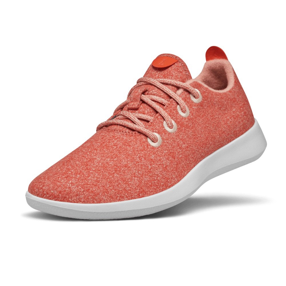 Allbirds Women's Sneakers Orange - Wool Runners - 31628LVJM